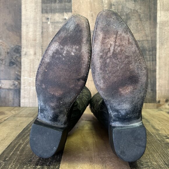 Lucchese N4559 Black Mad Dog 1883 Snip Toe Cowboy Boots Womens 9.5 B - Picture 4 of 12
